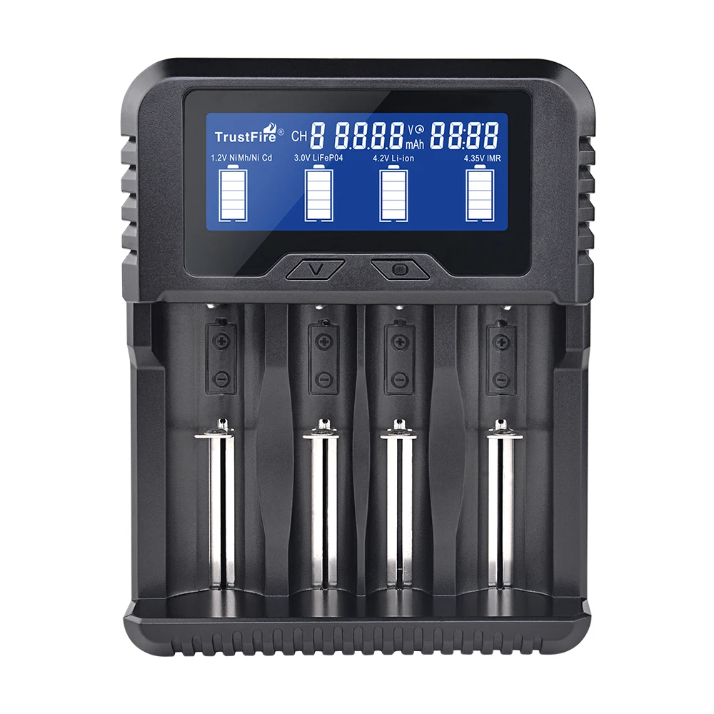 TrustFire TR 020 быстрая Зарядное устройство 3 0 USB QC3.0 Смарт Батарея Набор 18650 /26650 /32650