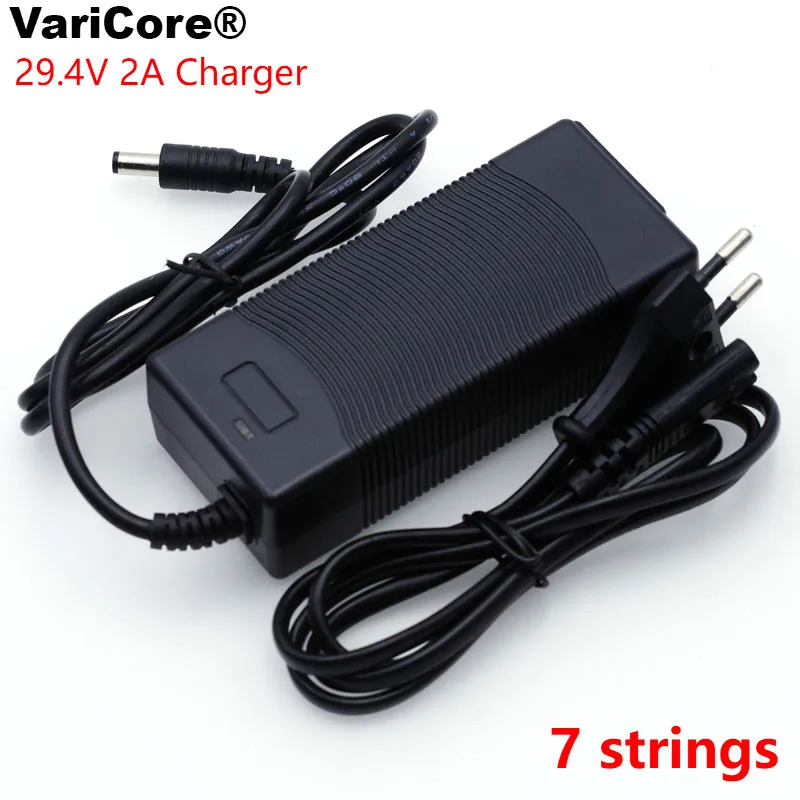 

VariCore 29.4 V 2A 18650 Lithium battery Pack Charger 7String Constant current constant voltage 24V Polymer Li-ion Charger