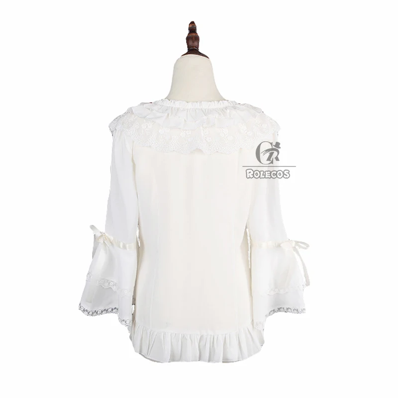 ROLECOS Новая модная женская рубашка с длинными рукавами шифоновые белые блузки в