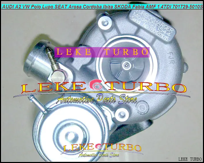 GT1544S 701729-5006S 701729-5010S 701729 Турбокомпрессор Для AUDI A2 VW Polo для SEAT Arosa Cordoba SKODA Fabia AMF 1.4L TDI |
