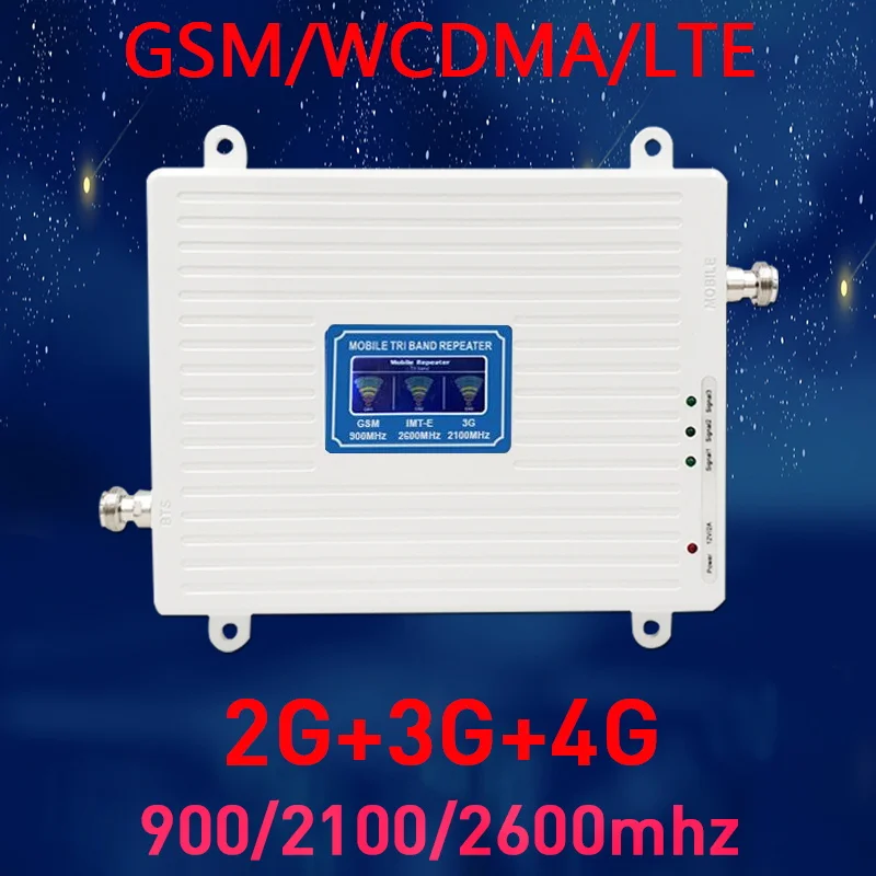 Усилитель сигнала для мобильного телефона 2G 3G 4G 900 2100 2600 GSM WCDMA LTE репитер|Усилители