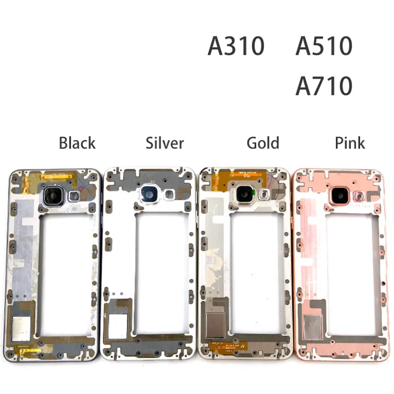 Передняя панель ЖК дисплея для Samsung Galaxy A3 A5 A7 2016 A310F A510F A710F средняя рамка Корпус
