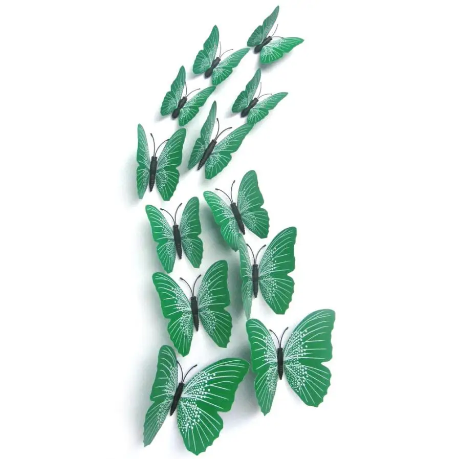 Наклейки на стену с 3d бабочкой креативные летающие наклейки 12x магнитом