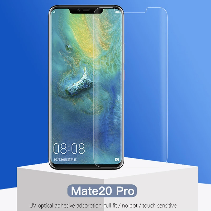 5D UV жидкая изогнутая светодиодная Защитная пленка для экрана Huawei Mate 20 P20 P30 Pro Lite из