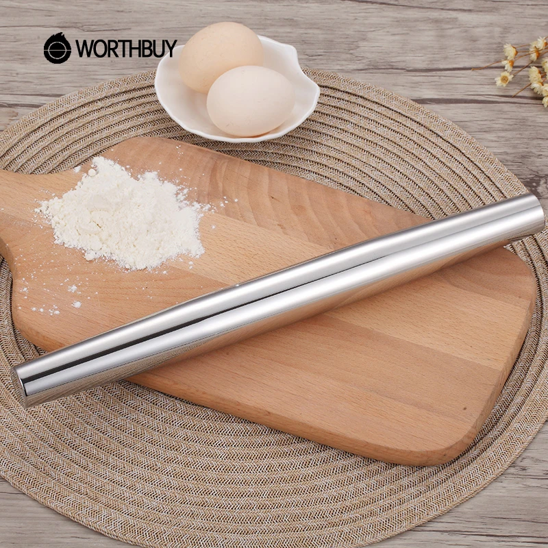 WORTHBUY 304 нержавеющая сталь Скалка Fondant Торт Инструменты для выпечки полые
