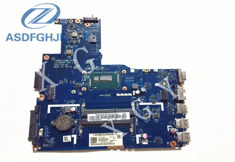 Материнская плата для ноутбука Lenovo B40 70 материнская DDR3 с процессором SR1EN Rev: 1 ZIWE1