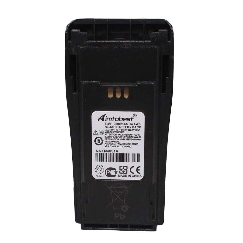 PMNN4254 PMNN4258 NNTN4851A 2000 мА/ч металл-гидридных или никель Батарея для Motorola радио DP1400 PR400