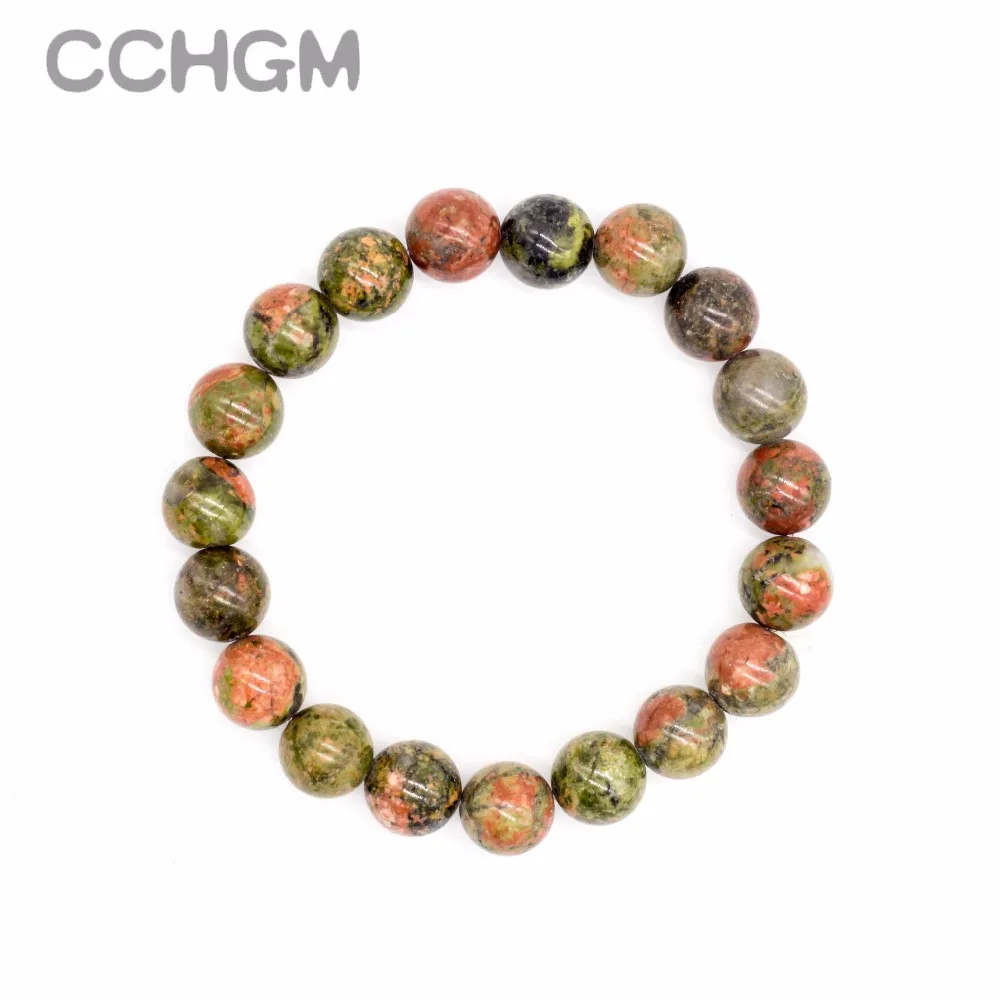 

2017 Natural Unakite jaspers stone crystal quartz beads bracelets for women round beads bracelet jewelry pendant vintage jewelry