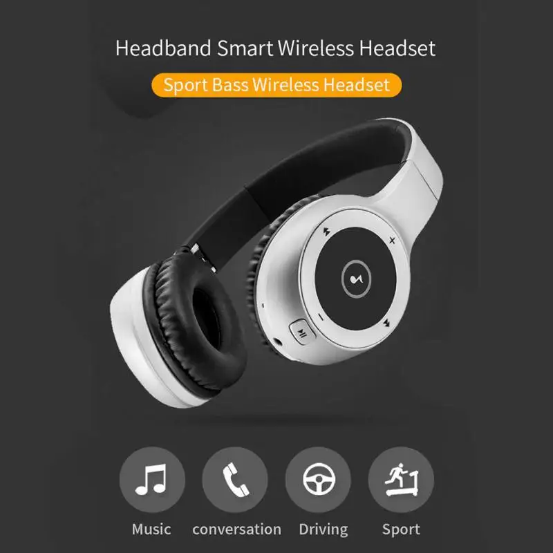 

T8 Stereo HIFI Earphone Bluetooth 4.2 Sports Headphone MP3 Wireless Headset Support TF Card with 900 mAh Large Battary