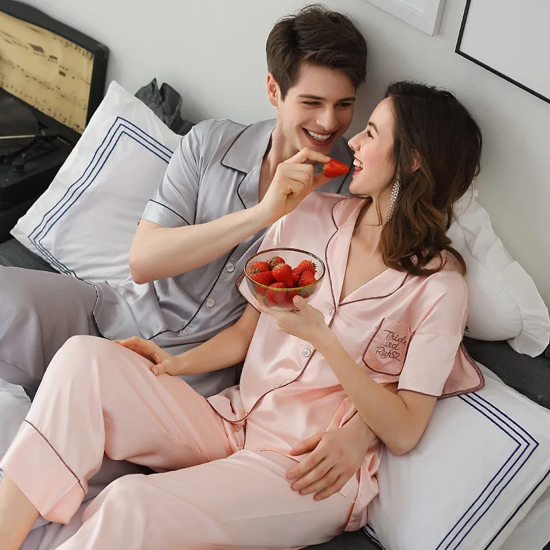 CherLemon женская летняя тонкая атласная Домашняя одежда мужской топ с коротким