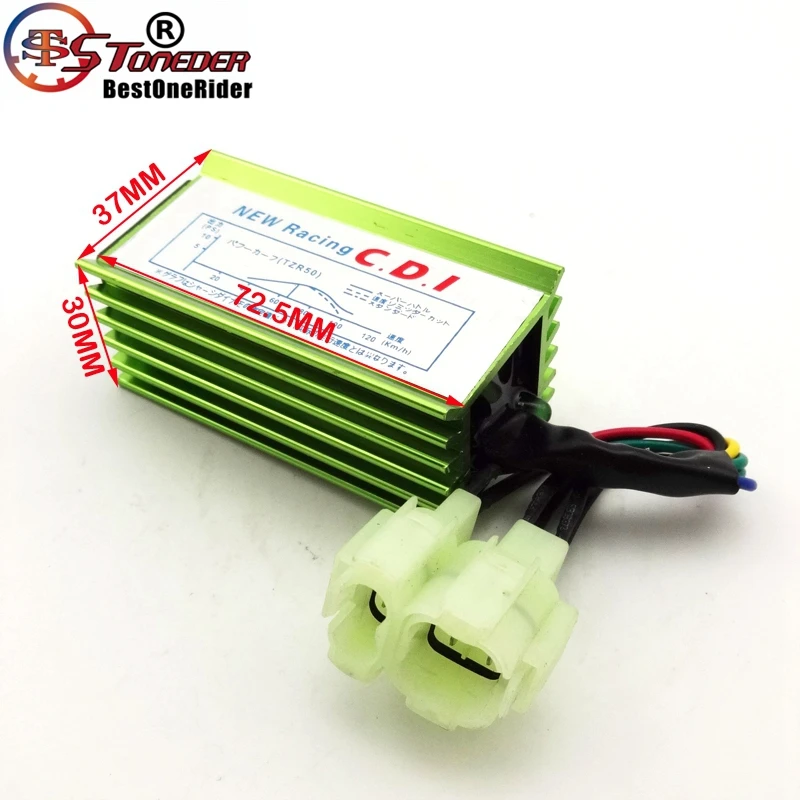CDI коробка STONEDER Green Racing с 6 контактами переменного тока для двигателя GY6 50cc 70 90cc 110cc