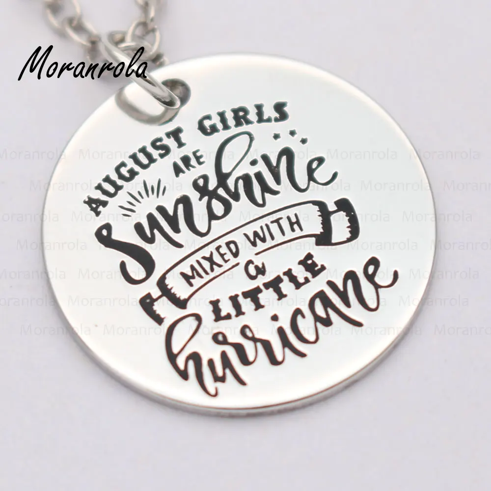 Новинка колье с медным брелоком August Girls Are Sunshine Mix With A Little Hurricane очаровательные
