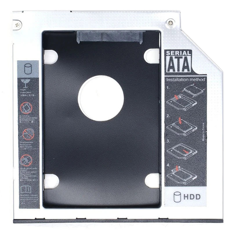 Универсальный SATA 2nd HDD HD SSD корпус жесткий диск Caddy чехол лоток, для 9,5 мм ноутбука CD/DVD-ROM Оптический отсек для привода(для