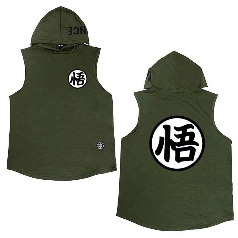 Новинка camiseta dragon ball модная футболка без рукавов с капюшоном летняя футболка с принтом dragon ball футболка с персональным принтом Мужская футболка