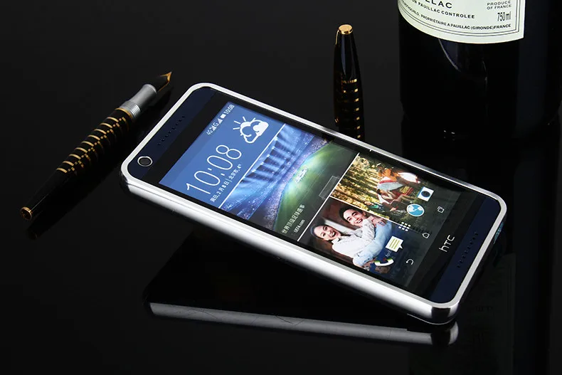 Для htc Desire 628 626 чехол металлическая алюминиевая рамка бампер зеркальная Пластиковая Задняя крышка для htc Desire 628/626 5,0 дюймов телефон Fundas