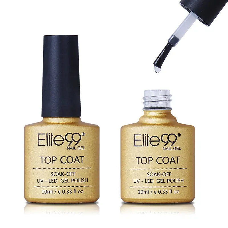 Top Coat Elite99 10 Цветов Неоновый Гель-лак для ногтей 10 мл замачиваемый УФ-гель светодиодный светильник для дизайна ногтей долговечный маникюрный лак верхнее Базовое покрытие - Цвет: Top Coat