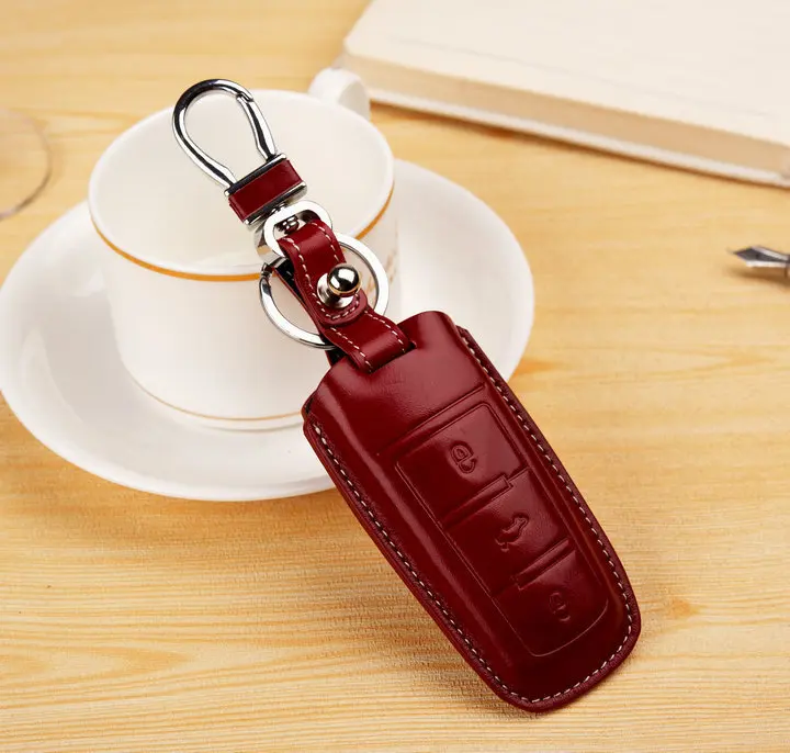 Модный кожаный чехол для автомобильного брелка умный пульт дистанционного
