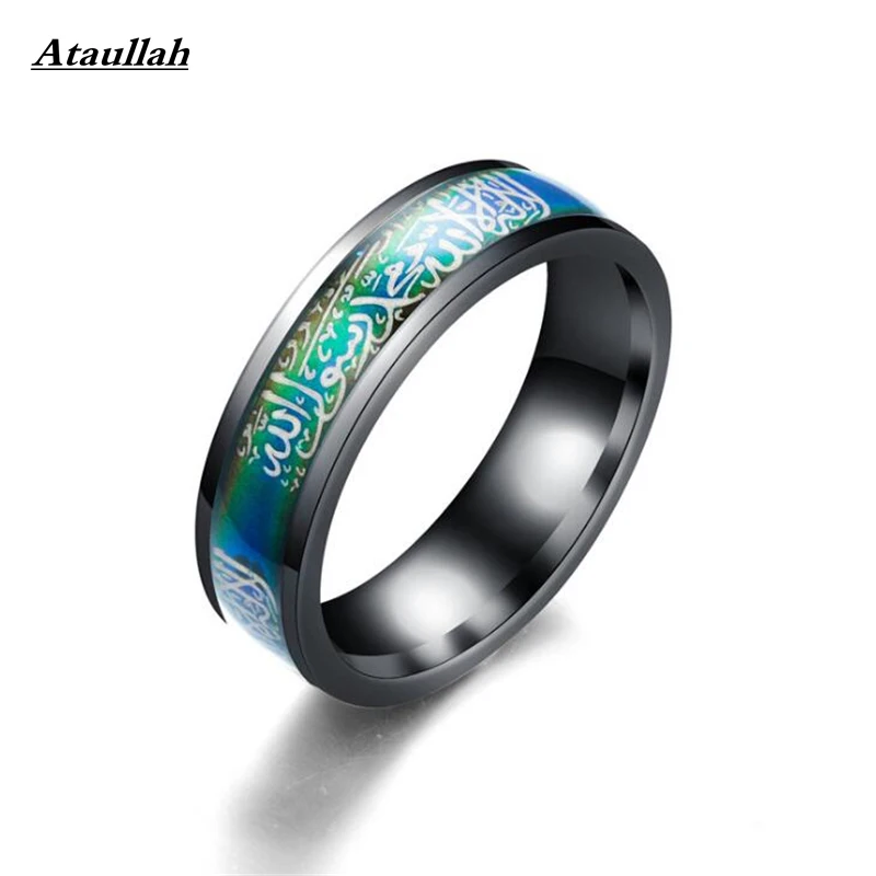 Мужское/женское кольцо из нержавеющей стали изменение цвета в зависимости от