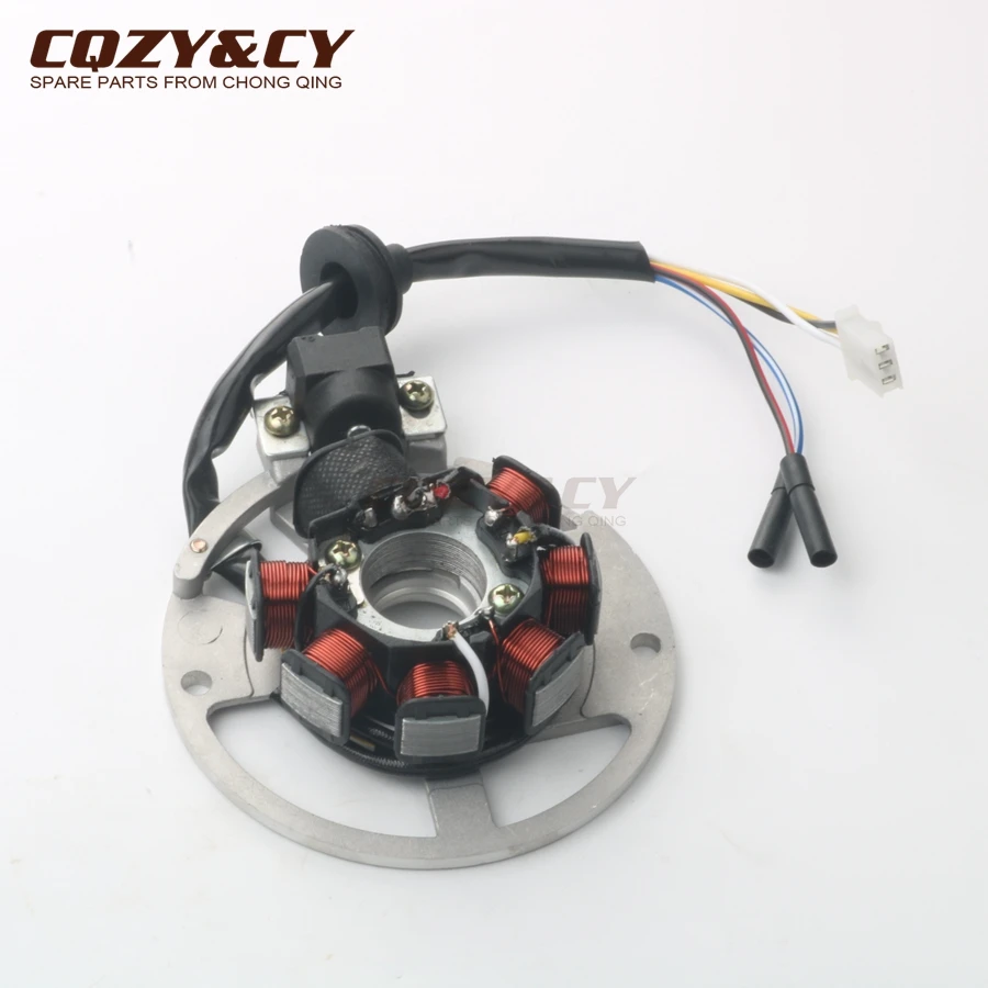 Статор зажигания для скутера 7 катушек MBK Evolis 50 92 95 Flipper 98 02 Ovetto 97 01 Nitro 50cc 3KJ855600000