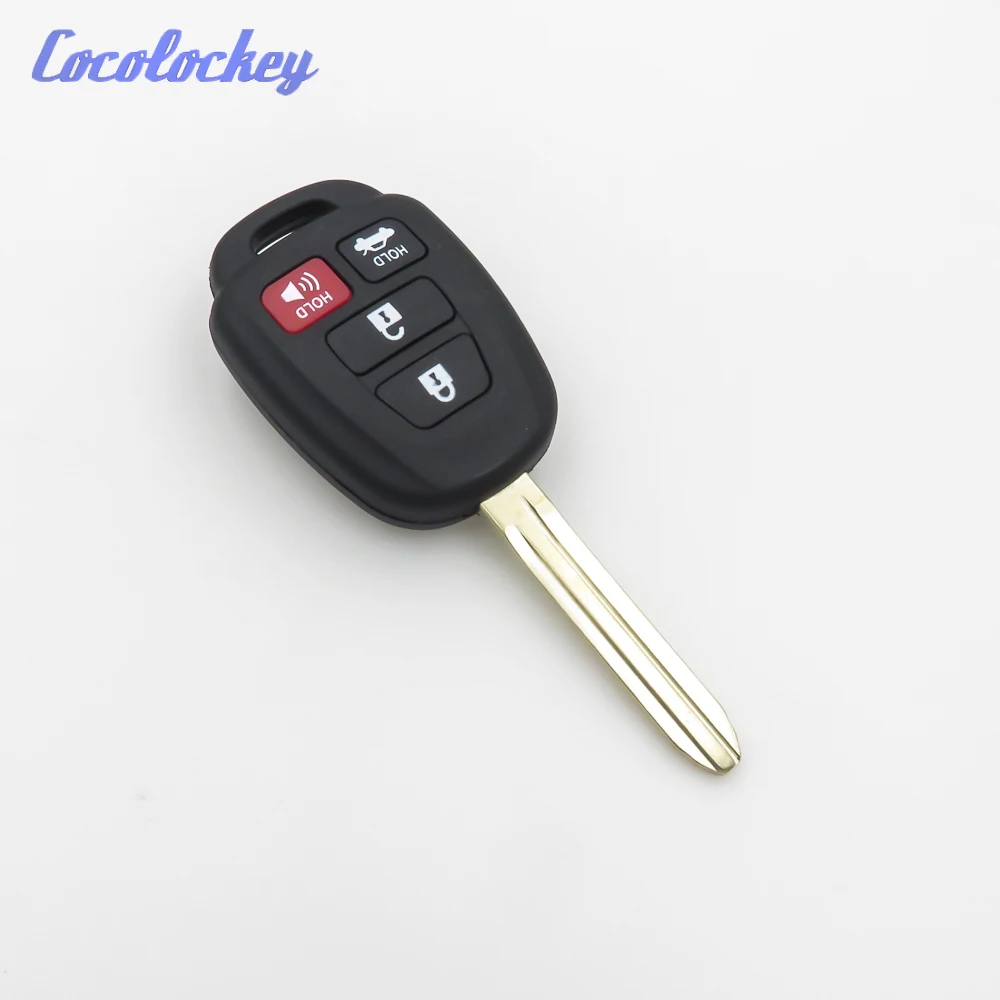 Cocolockey 4 кнопки Замена дистанционного ключа оболочки чехол без Fob подходит для TOYOTA