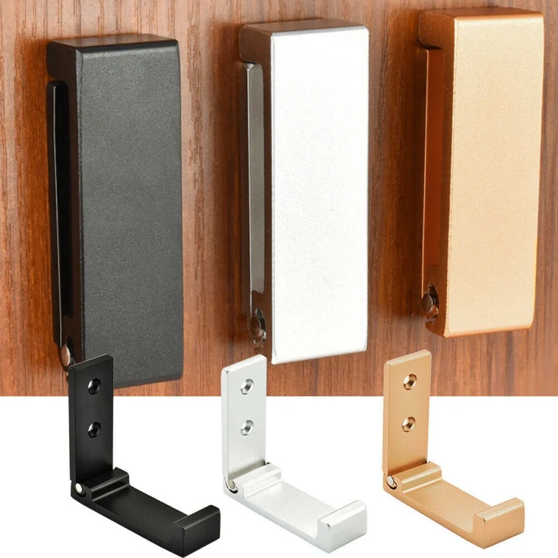 

Cabinet Aluminum Alloy Hook Free Punch Coat Rack Foldable Wall Mounted Hat Hook Towel Hook