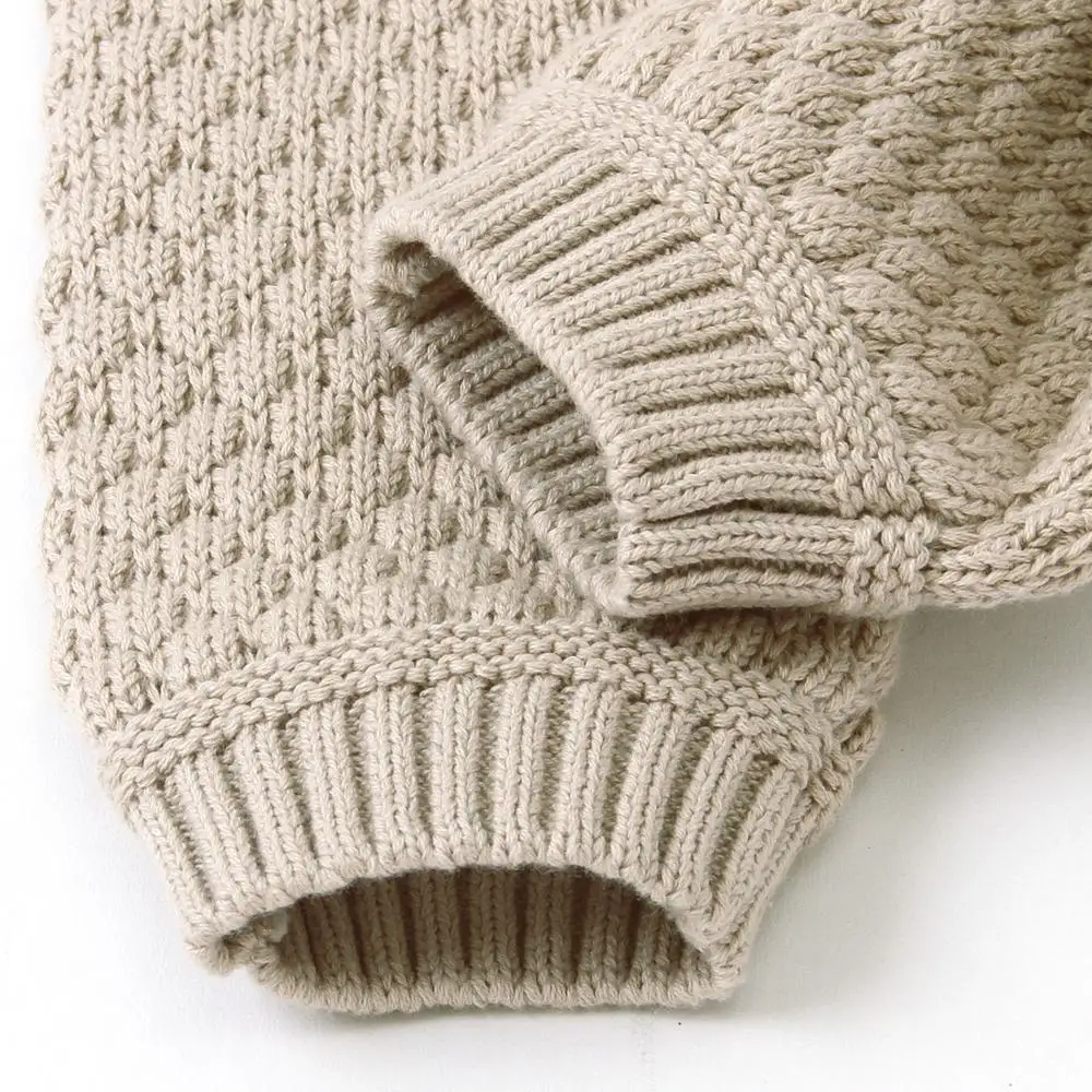 

Knitted Baby Clothes Boy Newborn Romper Fall Baby Clothes Toddler Jumpsuit Overall Infant Onesies Winter Baby Romper with Hat