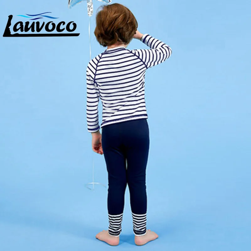 От 2 до 13 лет в полоску детский купальный костюм спортивный раздельный с длинными