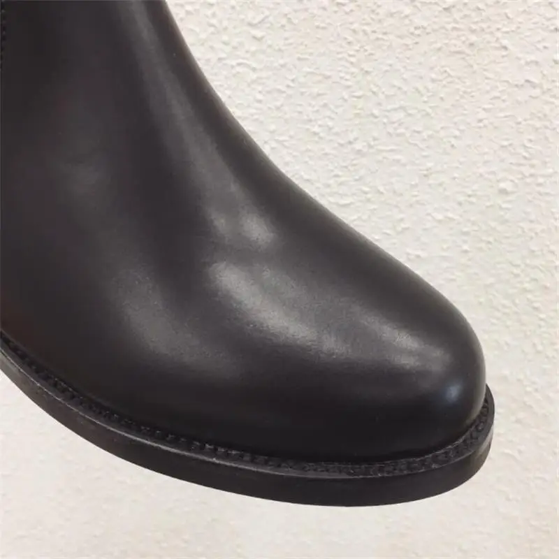 FragrantLily Autumn Winter Women Boots Round Head Square long tube Martin Woman Fashion over the knee comfortable Warm | Обувь