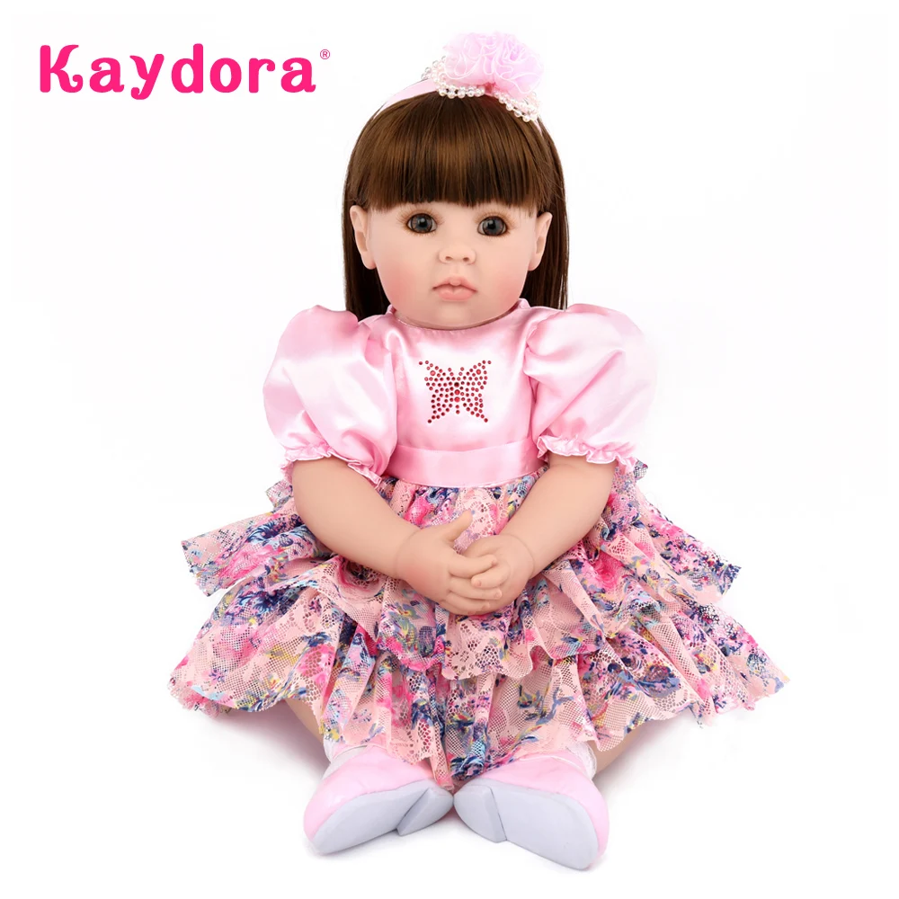 

50 CM Adorable Princess Doll bonecas princesas Soft Silicone 22 Inches npk doll lol reborn baby Lifelike boneca newborn Kaydora