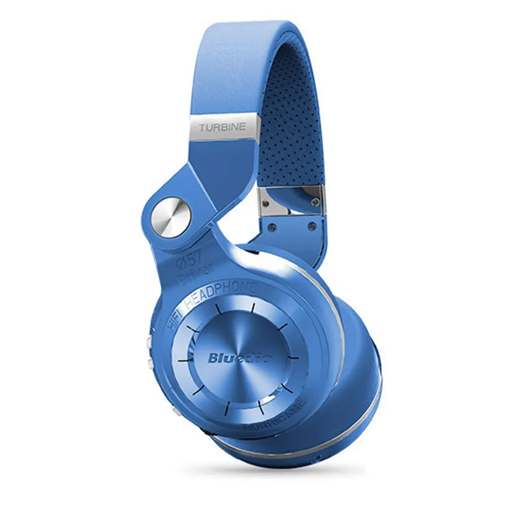 Синий Bluedio T2 Bluetooth беспроводные складные наушники с Mircorphone 3d звук оригинальная гарнитура для сотового телефона для Xiaomi наушники - Цвет: Синий