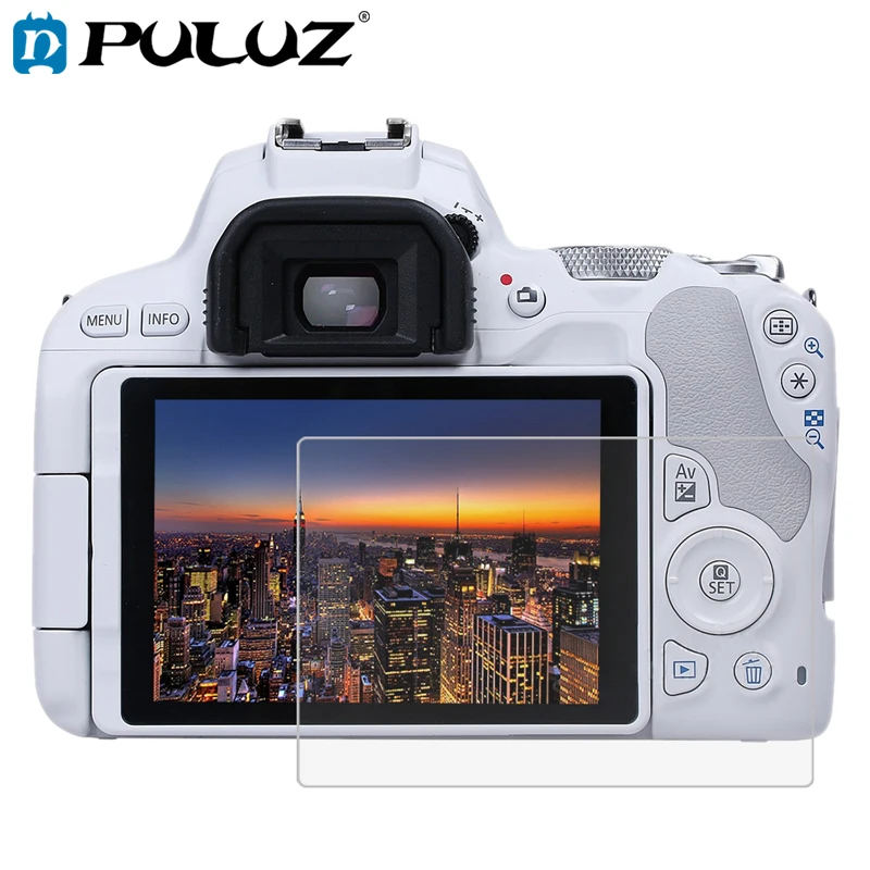 Защитное стекло PULUZ 2.5D с закругленными краями закаленное для Canon EOS 200D 650D 1200D D3200 5D