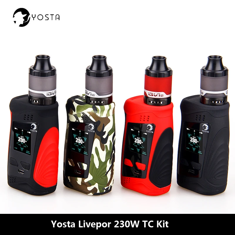 Оригинальный набор Yosta Livepor 230 w TC с баком iGVi P2 4 мл испаритель 510 thread Вт электронных