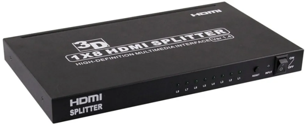 HDMI 1 4 версия разветвитель один на восемь 4K 1X8 8 в разветвитель|KVM-переключатели| |
