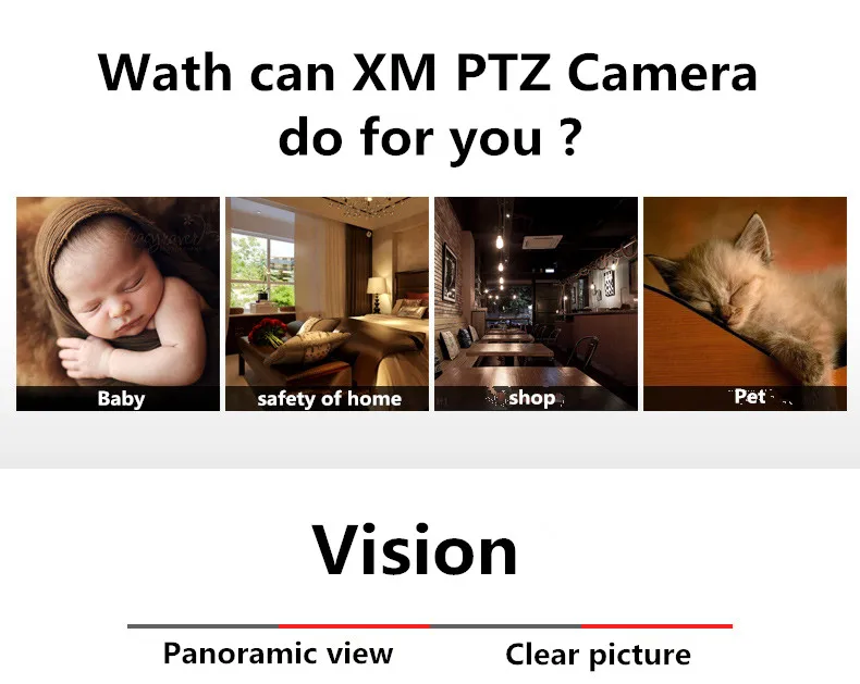 IP камера XM 1080P HD с функцией ночного видения Wi Fi|security camera wifi|camera wifi wirelesshome security |