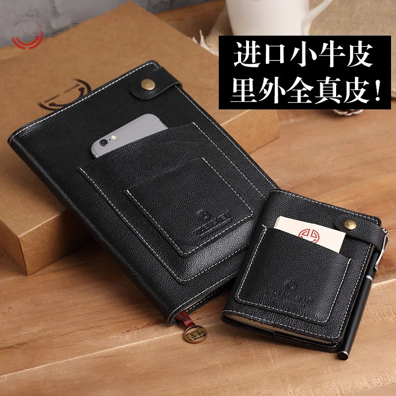 Винтажный мини блокнот из 100% натуральной кожи дорожный журнал планировщик с