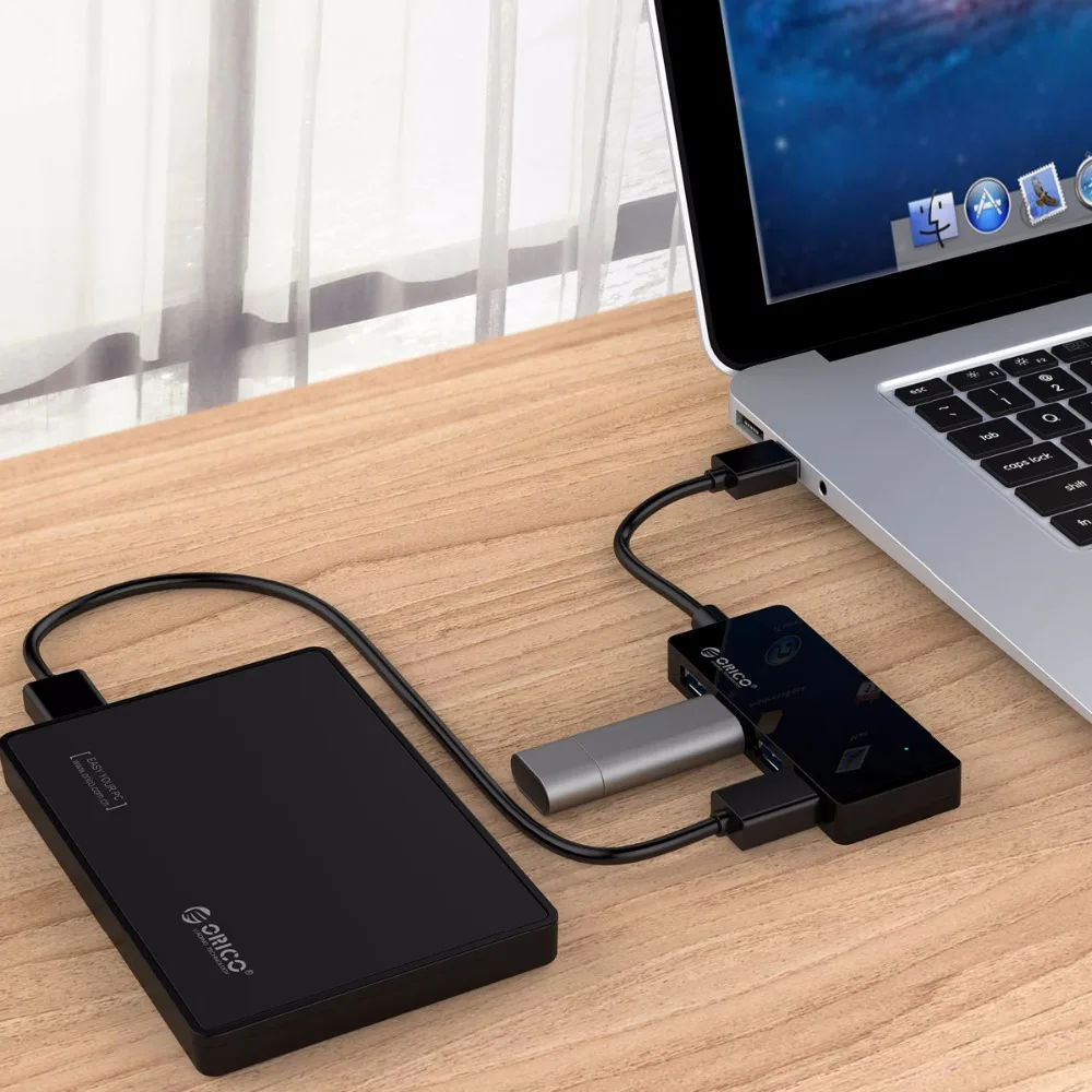 ORICO Высокоскоростной USB 3 0 концентратор 4 порта сплиттер внешний расширительный