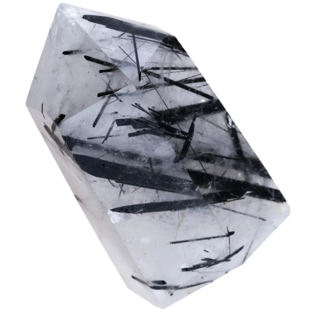 Рисунок 2 - Натуральный черный рутилированный кварц TUMBEELLUWA