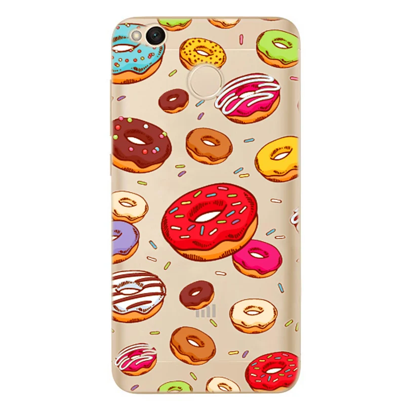 For Xiaomi Redmi 4X Note 4 4A 3 Cute TPU Colorful Soft Pie Food Painted Desig Cover Case Fundas Mi A1 Pro D317 |
