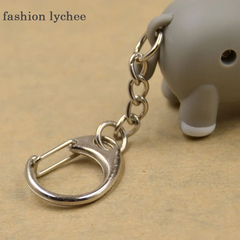 Модный милый мультяшный 3D брелок со светодиодной подсветкой в виде личи осла