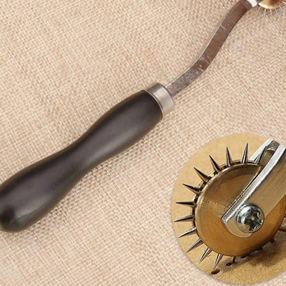 DIY Overstitch Вышивка гладью Бумага ремесло Колесо Рулетки нитки для шитья кожи
