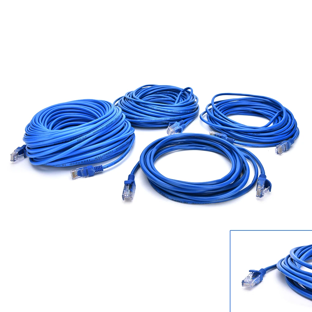 

Ethernet-кабель RJ45 5 м, 10 м для Cat5e Cat5, Интернет-сеть, соединительный LAN-кабель, шнур для ПК