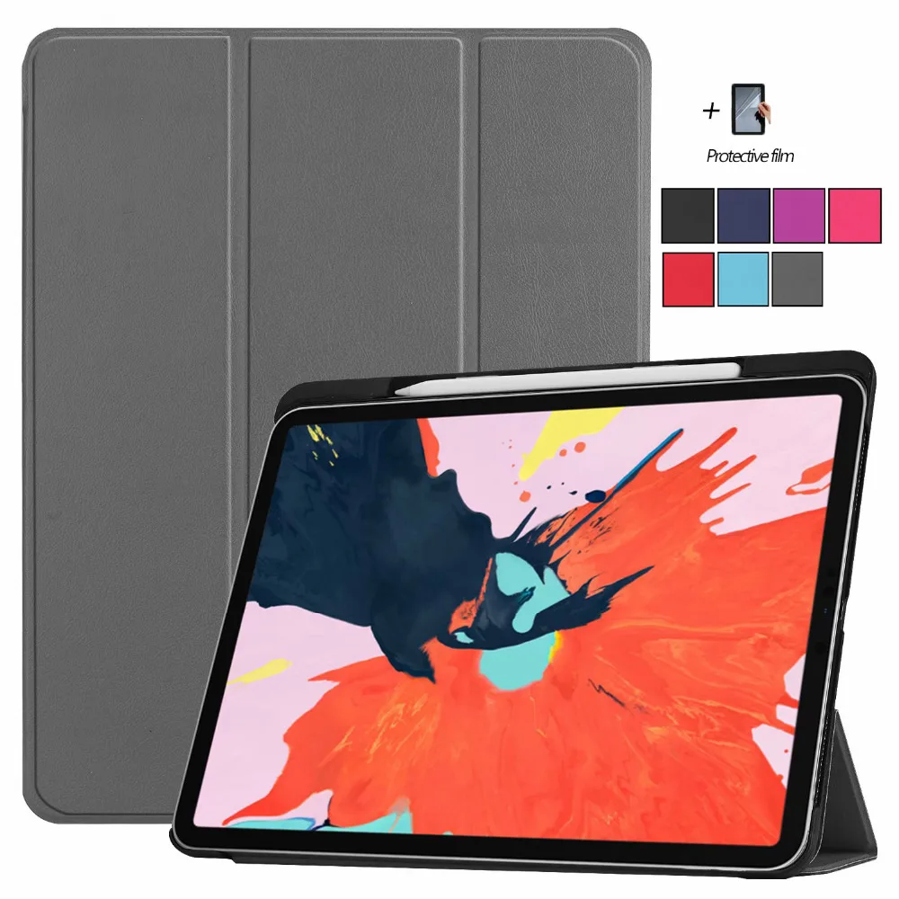 Магнитный чехол для Apple ipad pro 12 9 '񟭒 планшет трехслойный Стенд Pu кожаный умный