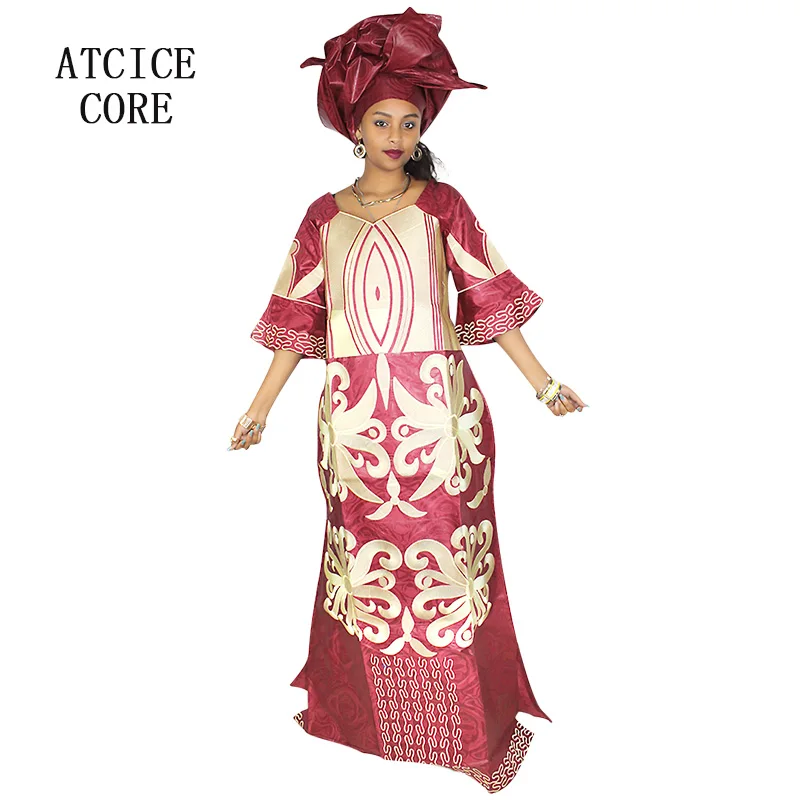 Африканские платья для женщин модный дизайн новое платье с вышивкой в