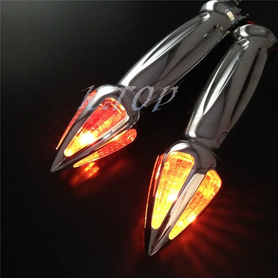 Хром 7/8 &quot22 мм ручные ручки руль поворотник для Harley Honda Yamaha Kawasaki|grip pride|signal convertersignal