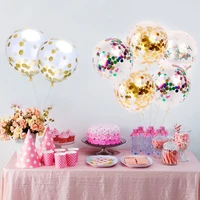 10pcs 12inch glitter latex confetti gold balloon decorations for celebrations and special events