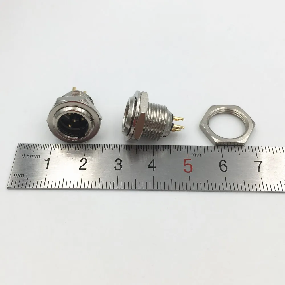 5 шт. мини XLR 3 4 6 контактный штекерный разъем маленький с винтовым разъемом