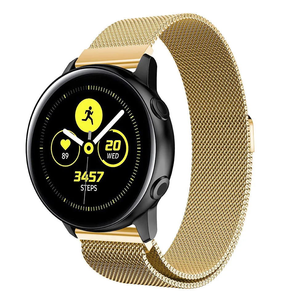 Для samsung часы Галактический браслет galaxy active/Active 2 40/44 мм, ремешок для наручных часов Milanese Loop для samsung galaxy Watch 42 мм ремешок
