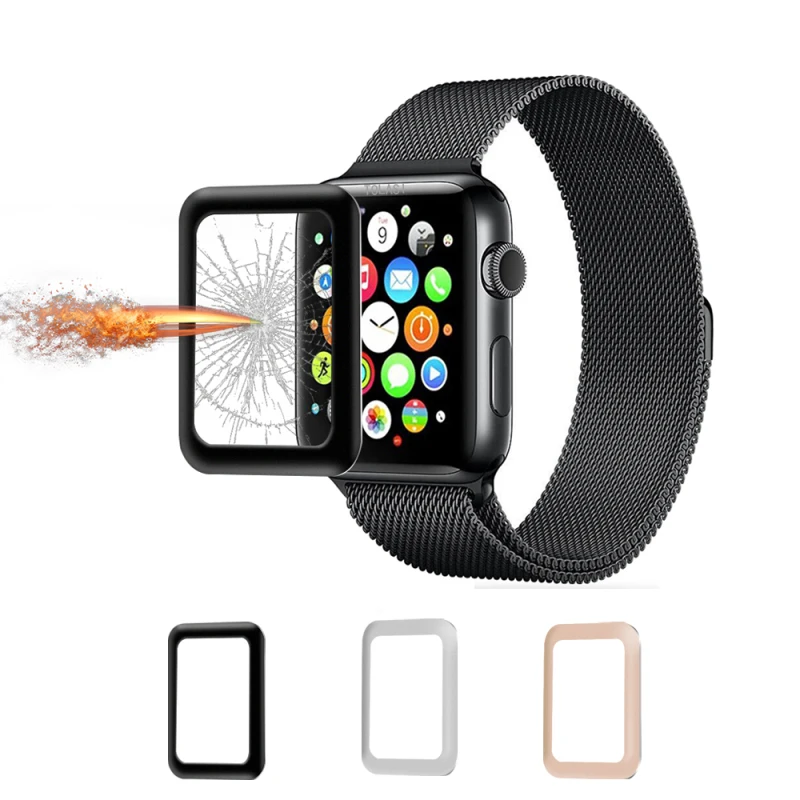 3D Стекло фильм 38 мм 42 Настоящее закаленное Экран протектор для Apple Watch Series 3