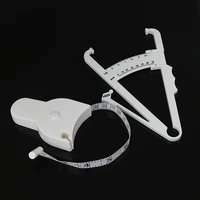 2pcsset pvc body fat caliper measure tape tester fitness for lose weight portable fitness equipmnet for body building new