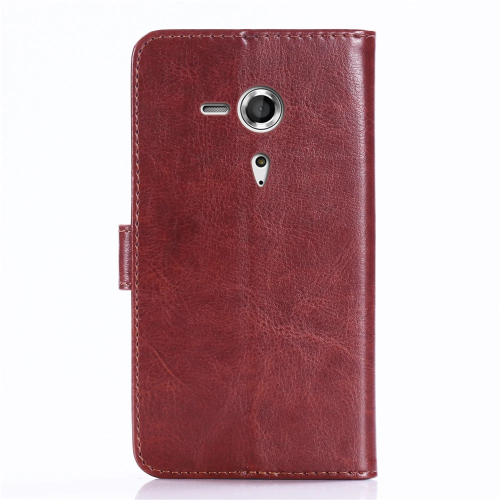 Винтажный чехол-бумажник GUCOON для sony Xperia SP M35h C5303 C5302 4,6 дюйма из искусственной кожи в стиле ретро, откидная крышка, стильные магнитные чехлы с ремешком
